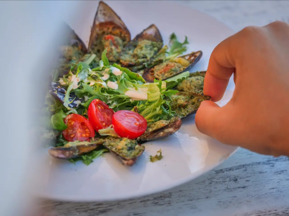 Plat individuel de moules gratinées