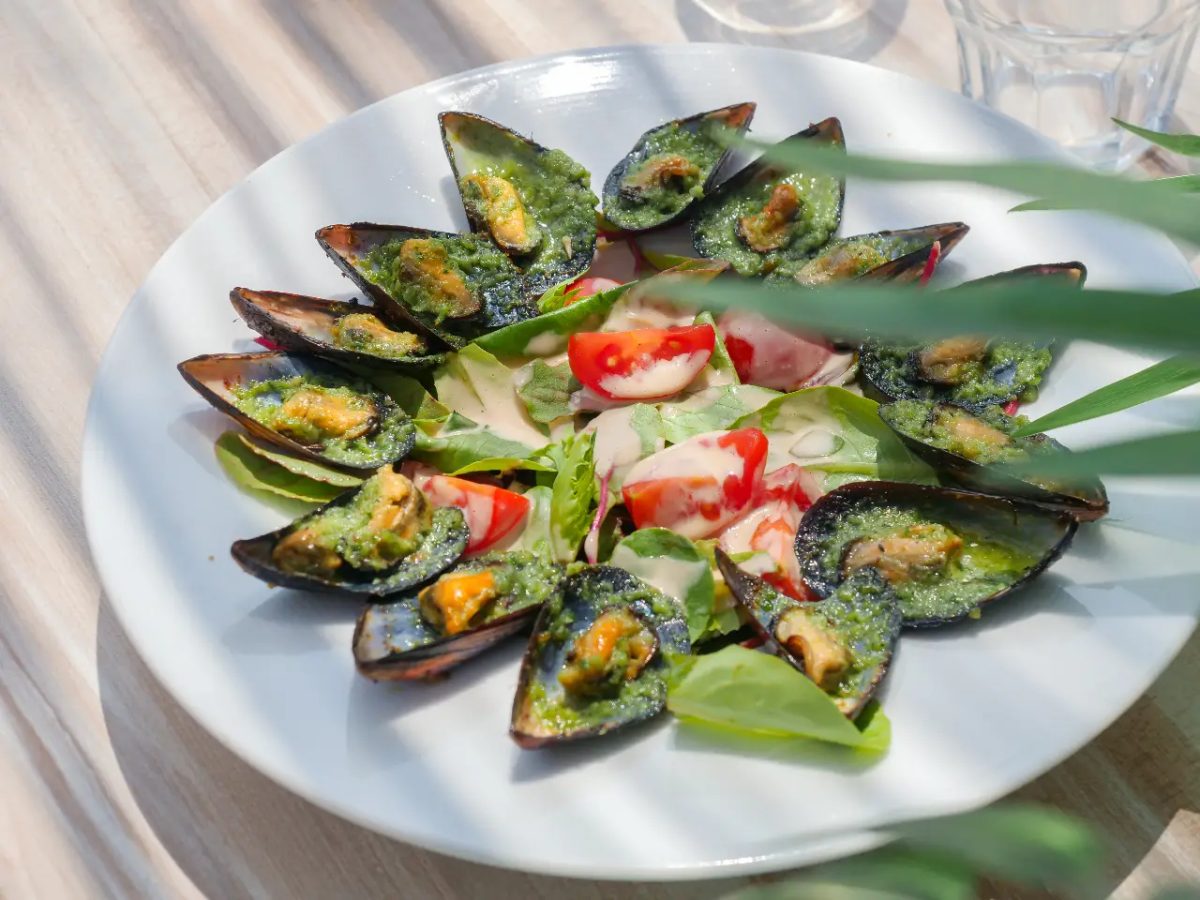 Moules gratinées à la provençale, plat signature